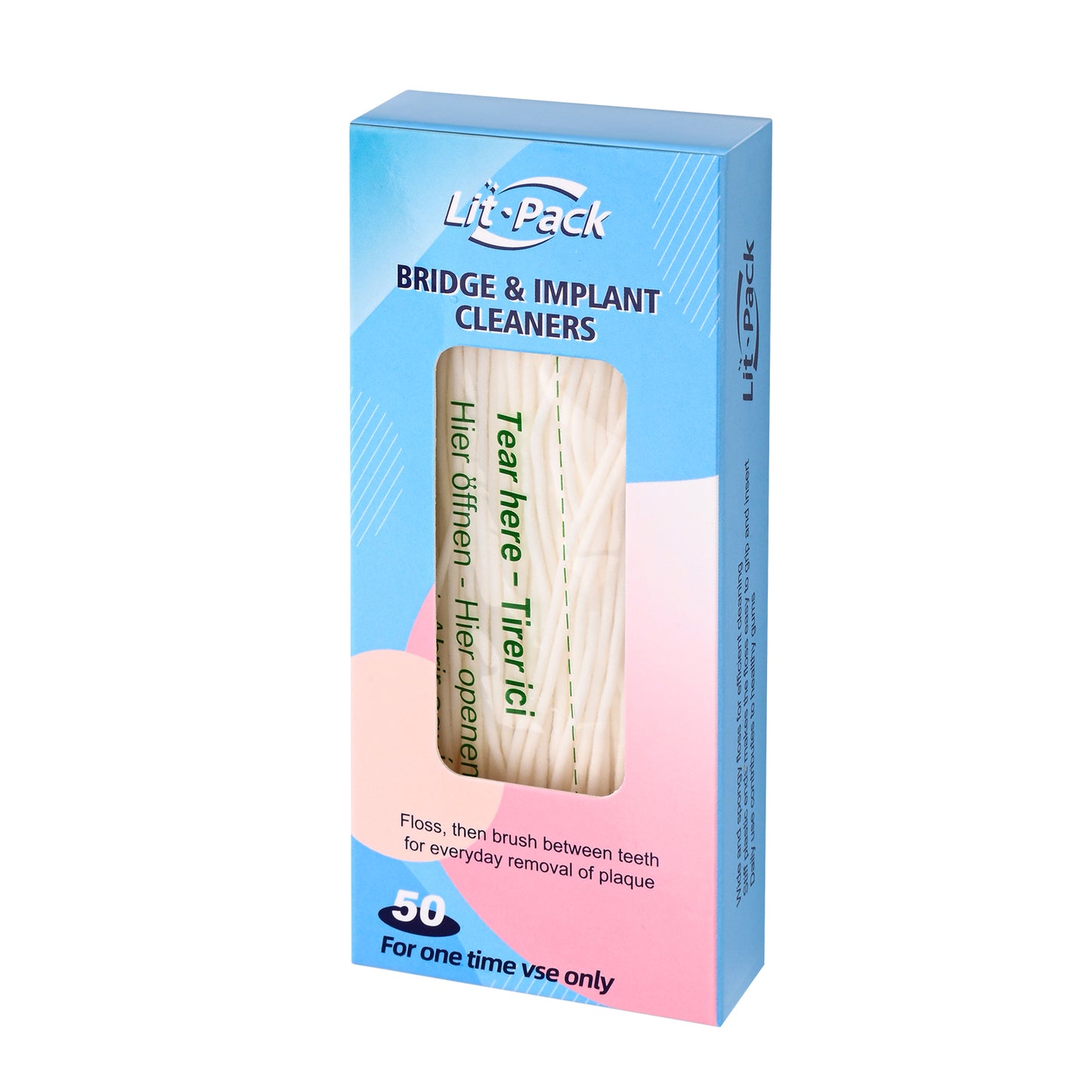 Easy-To-Use Sponge Floss for Bridge Crown Implants