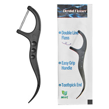 Load image into Gallery viewer, Individually Wrapped Dental Floss Picks Biodegradable Double Line Mint Flosser
