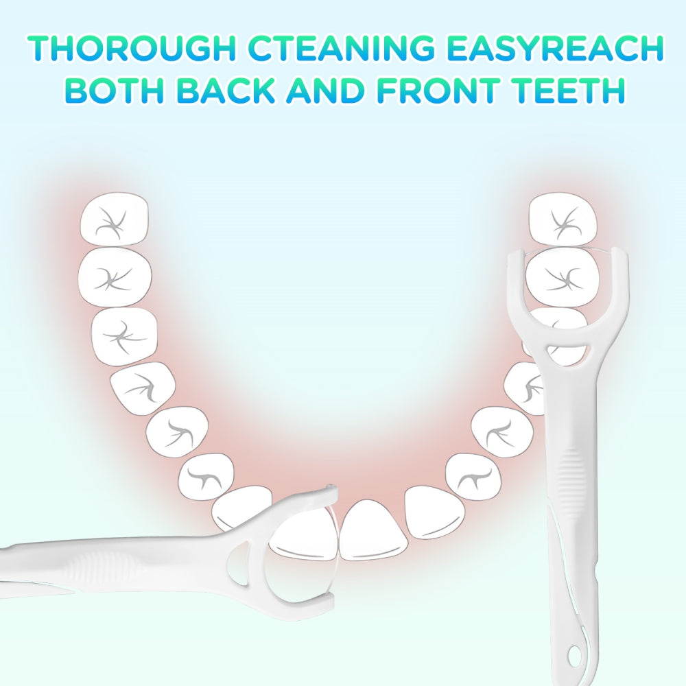 Thorough Cleaning Floss Picks
