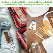 Load image into Gallery viewer, Individually Wrapped Dental Floss Picks Biodegradable Double Line Mint Flosser
