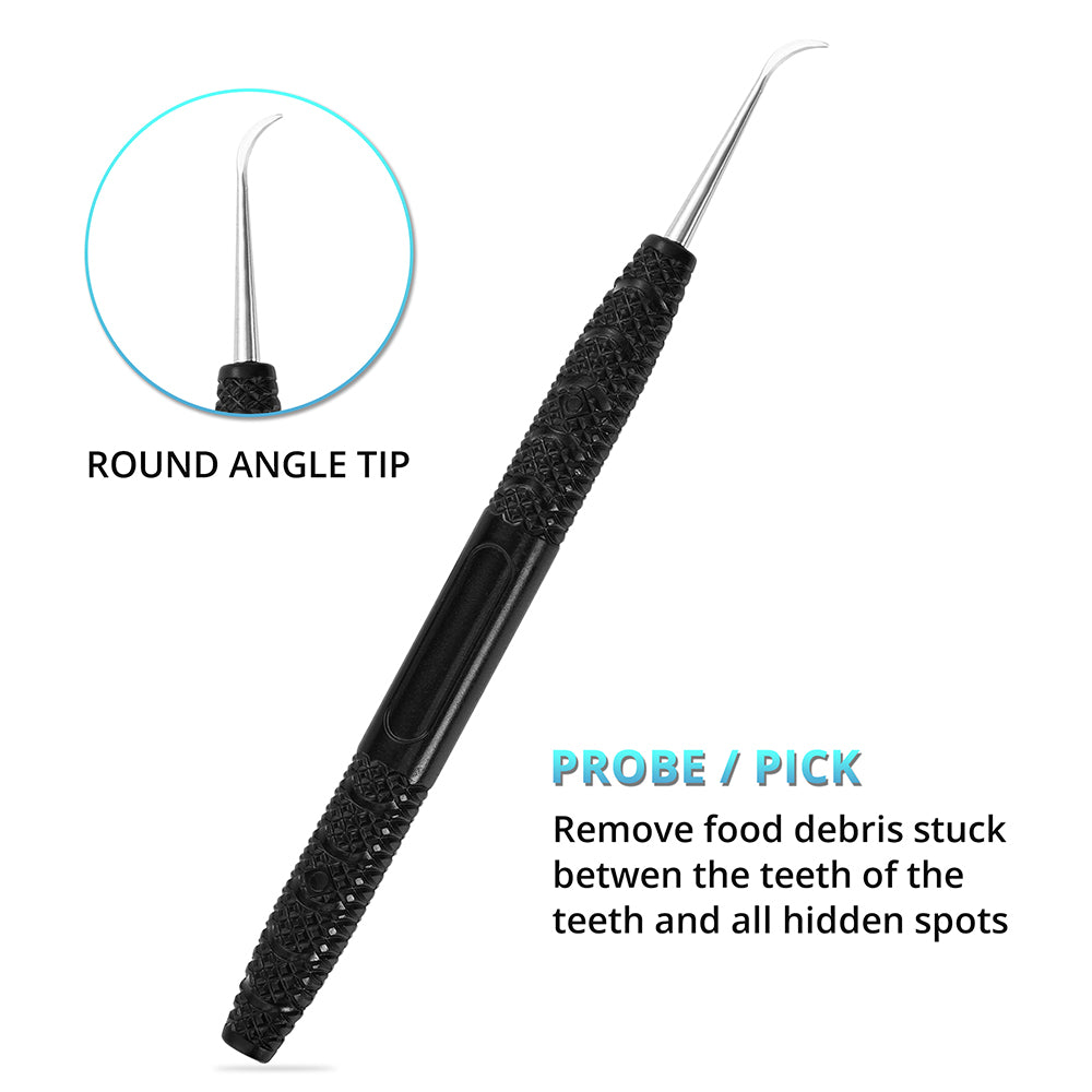 Dental Cleaning Kit, Dental Mirror with Light, with Explorer Pick, and Tongue Scraper Quality