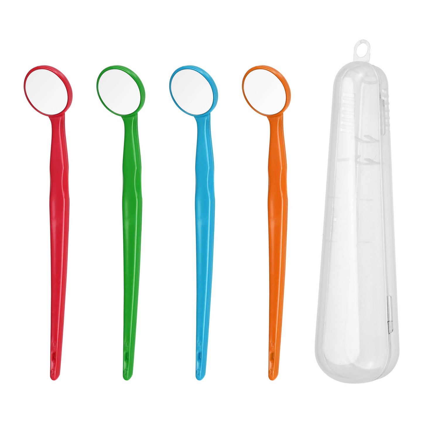 Disposable Anti-fog  Dental Oral Mirror 4 Colors 4 count